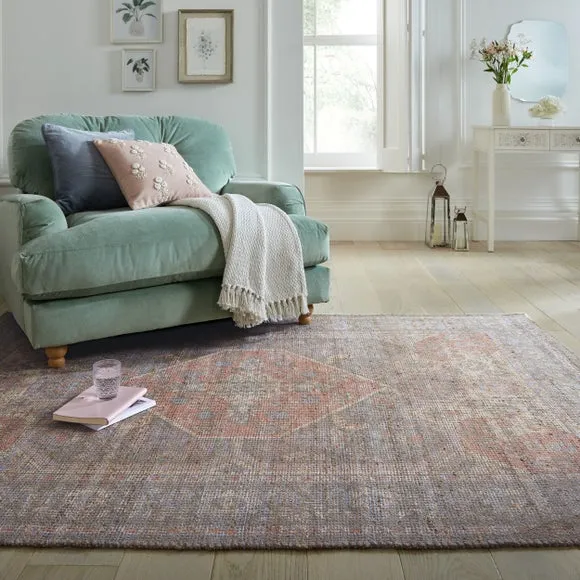 Traditional Rug Hand Woven - Multicoloured, Jute image