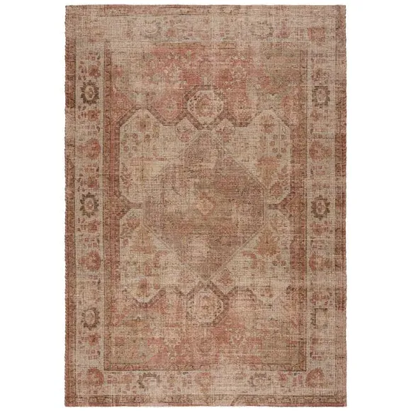 Traditional Rug Hand Woven - Red, Jute