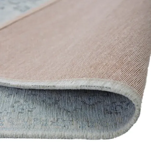 Traditional Rug - Soft Blue, Mixed Fiber