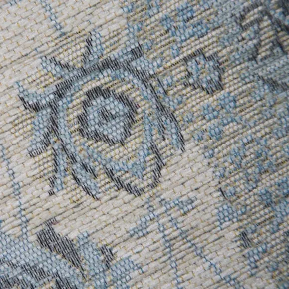 Traditional Rug - Soft Blue, Mixed Fiber