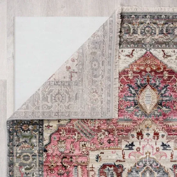 Traditional Rug with Border - Multicoloured