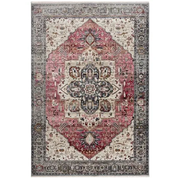 Traditional Rug with Border - Multicoloured