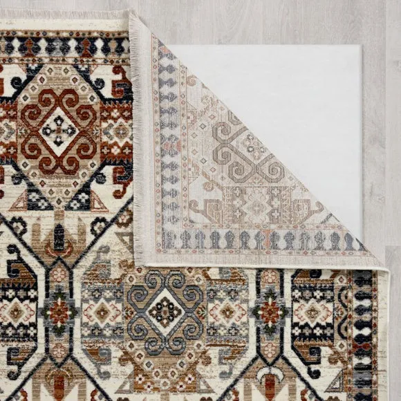 Traditional Rug with Flatweave - Multicoloured