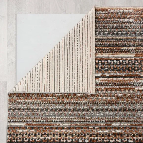 Traditional Rug with Fringe - Blue, Polypropylene