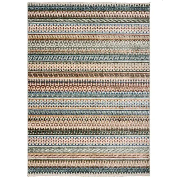 Traditional Rug with Fringe - Multicoloured, Polypropylene