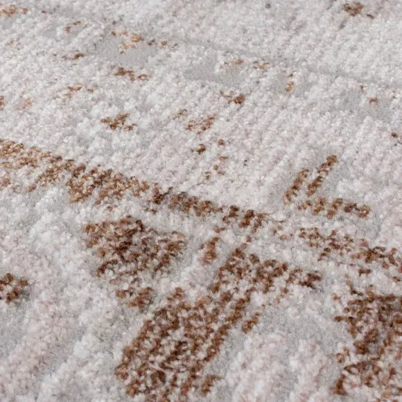 Traditional Rug with Fringe - Natural, Polyester