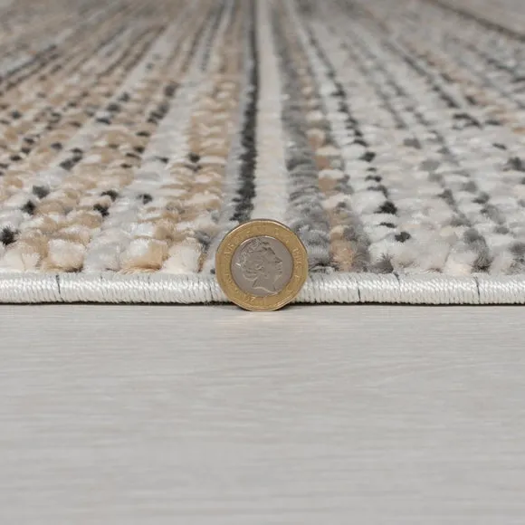 Traditional Rug with Fringe - Natural, Polypropylene