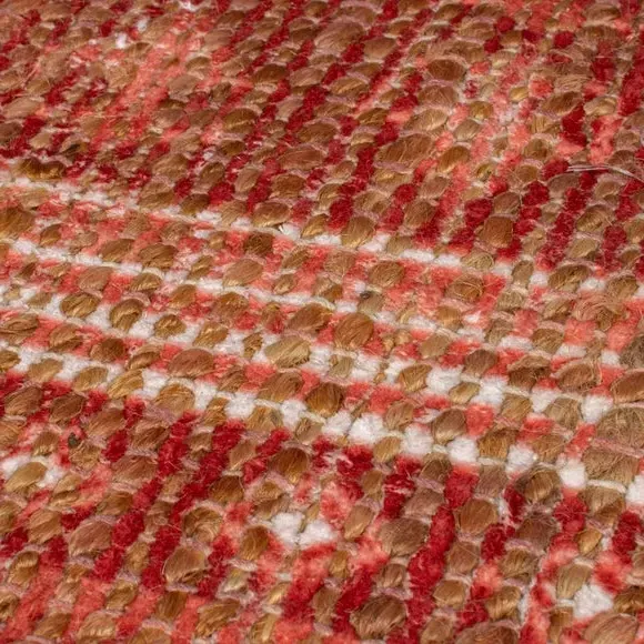 Traditional Runner Hand Printed - Terracotta, Jute