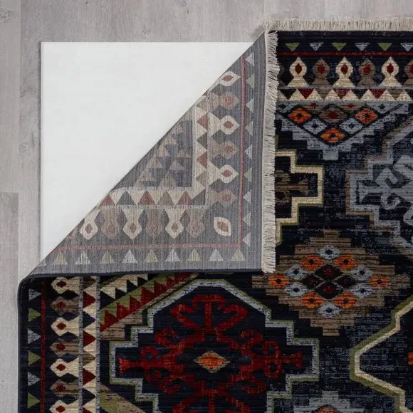 Traditional Runner Rug - Blue, Polypropylene