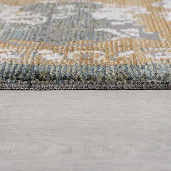 Traditional Runner Rug - Green, Polyester