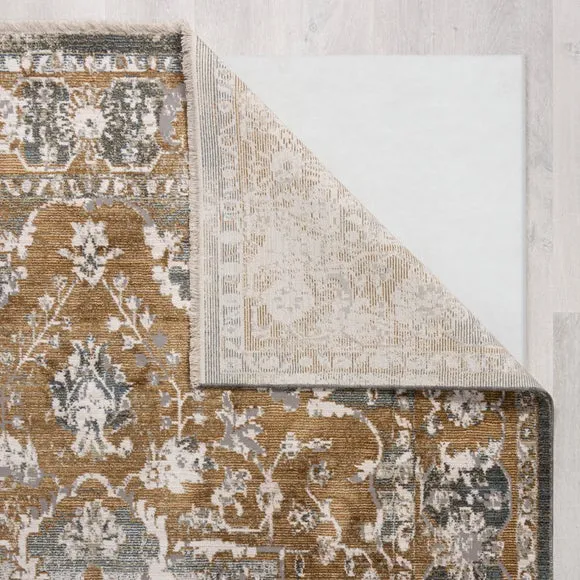 Traditional Runner Rug - Green, Polyester