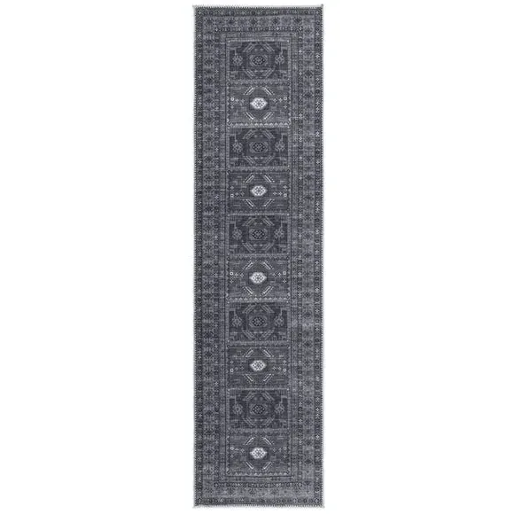 Traditional Runner Rug - Monochrome, Cotton