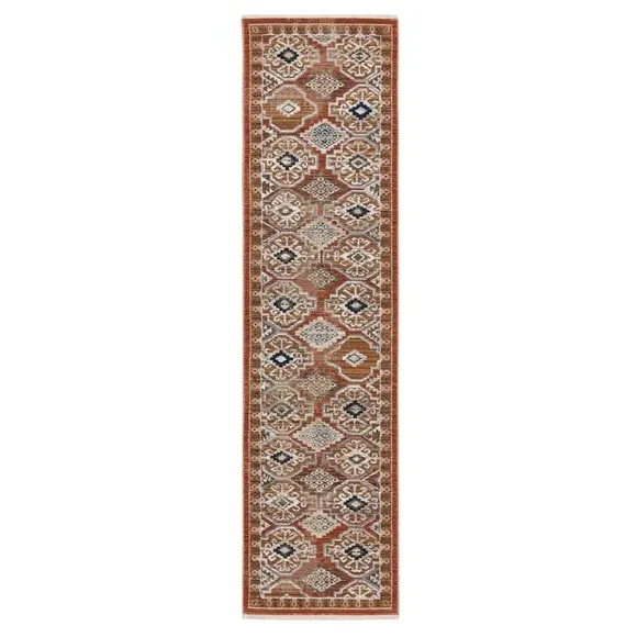 Traditional Runner Rug - Natural, Polypropylene