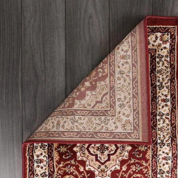 Traditional Runner Rug - Red, Polypropylene