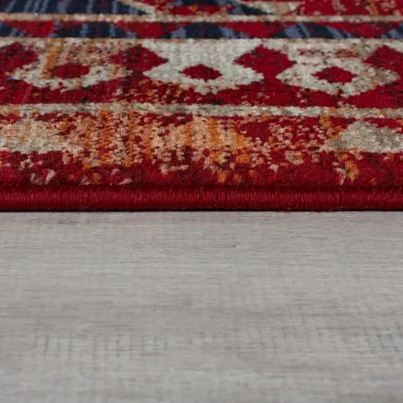 Traditional Runner Rug - Red, Polypropylene