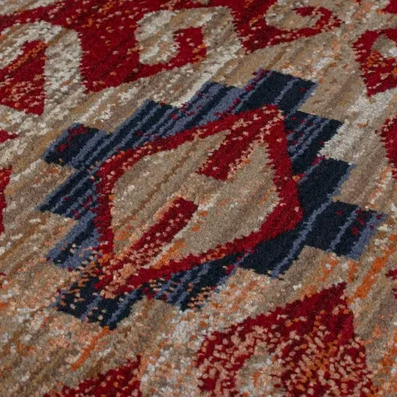 Traditional Runner Rug - Red, Polypropylene