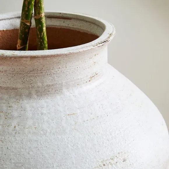 Traditional Vase - Concrete Effect, Stoneware