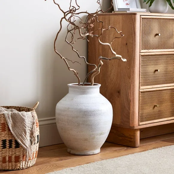 Traditional Vase - Concrete Effect, Stoneware