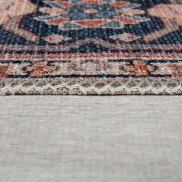 Traditional Washable Rug - Multicoloured, Cotton