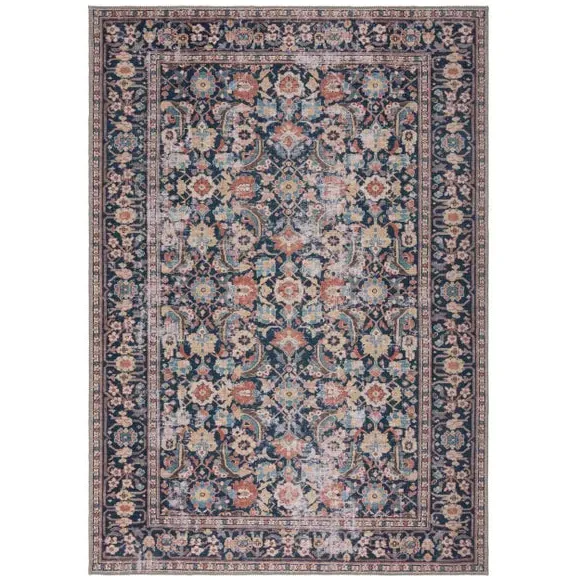 Traditional Washable Rug - Multicoloured, Cotton