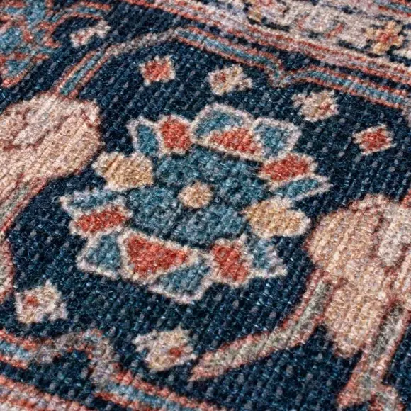 Traditional Washable Rug - Multicoloured, Cotton