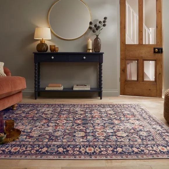 Traditional Washable Rug - Multicoloured, Cotton image