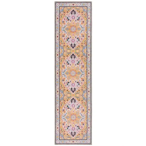 Traditional Washable Runner - Multicoloured, Cotton