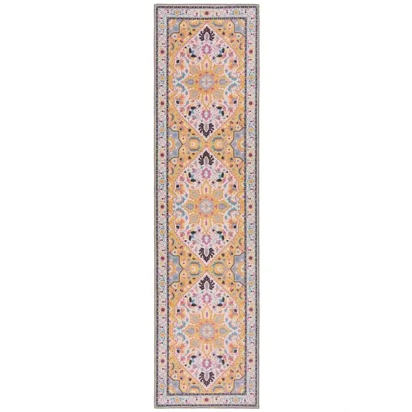 Traditional Washable Runner - Multicoloured, Cotton