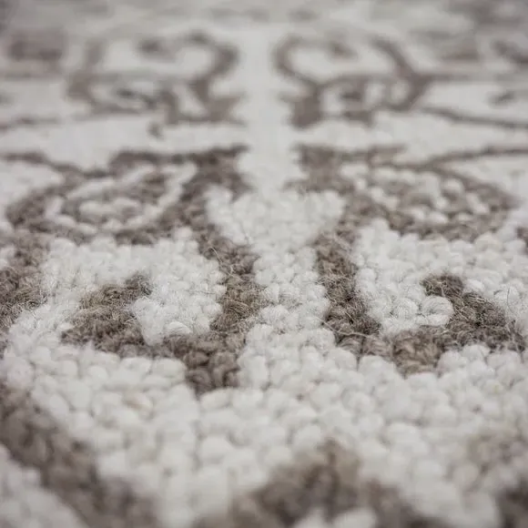 Traditional Wool Runner - White, 100% Wool