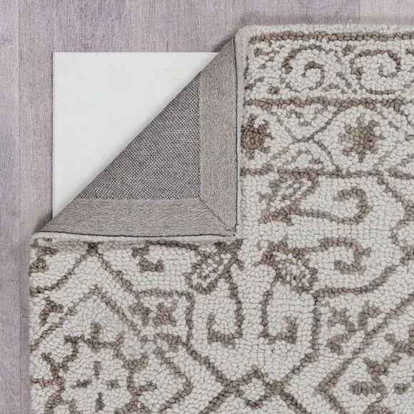 Traditional Wool Runner - White, 100% Wool