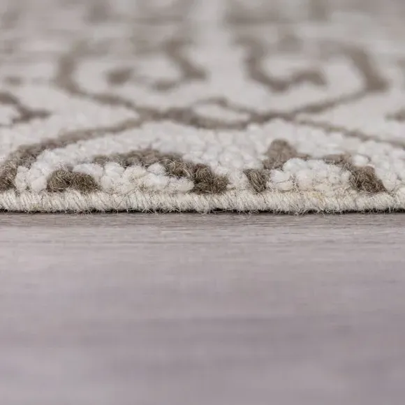 Traditional Wool Runner - White, 100% Wool