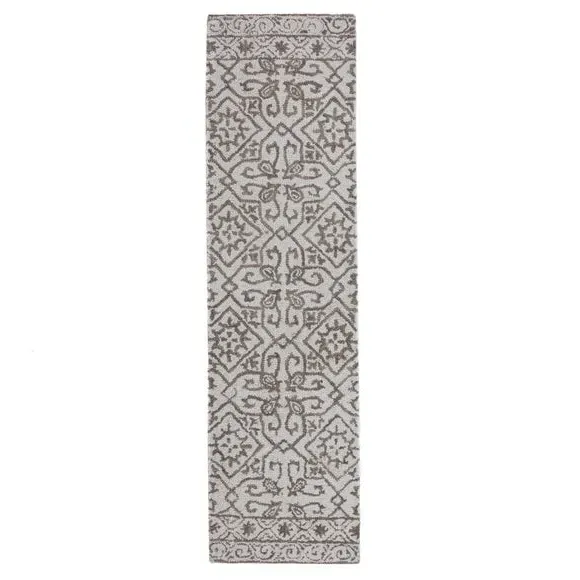 Traditional Wool Runner - White, 100% Wool