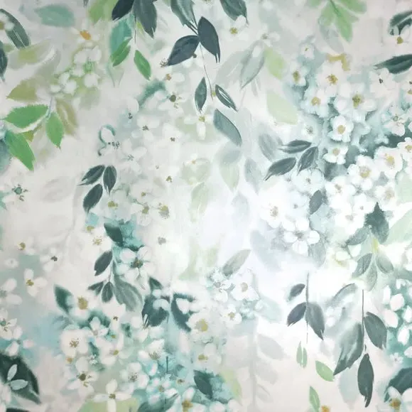 Trailing Leaf Wallpaper - Teal, Matt Finish