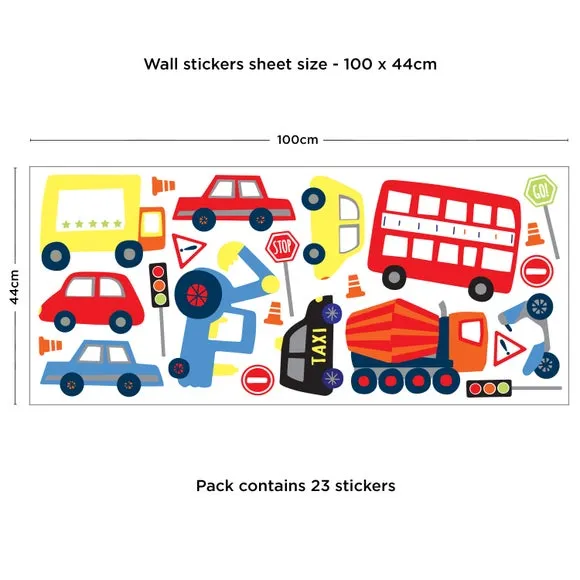 Transport Wall Stickers - Multicolor, Vinyl