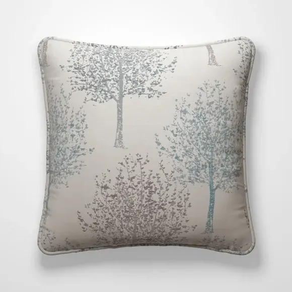 Tree Design Cushion Cover - Teal