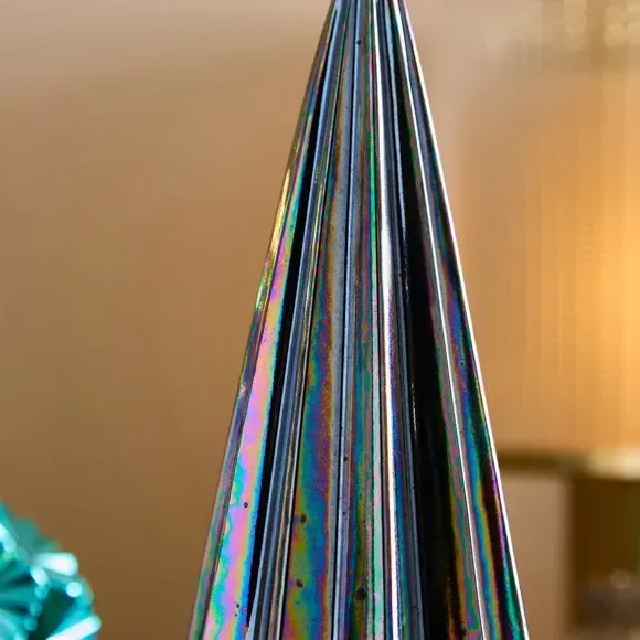 Tree Ornament with Iridescent Finish - Purple