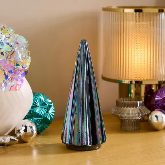 Tree Ornament with Iridescent Finish - Purple image