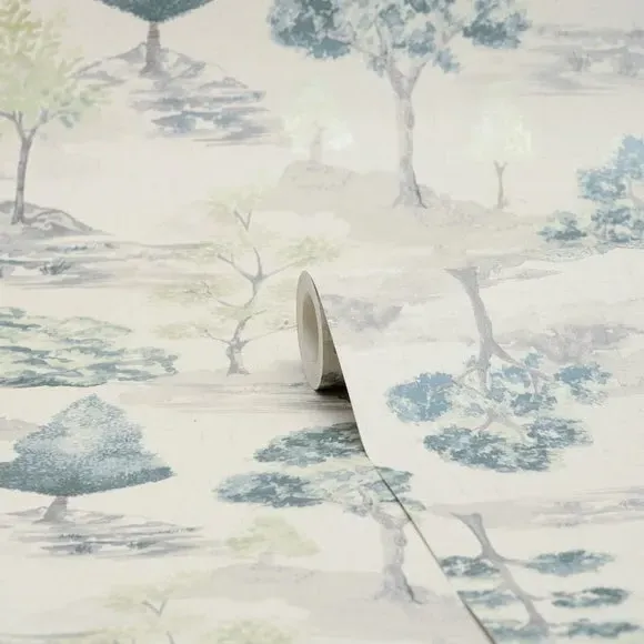 Tree Pattern Wallpaper - Green