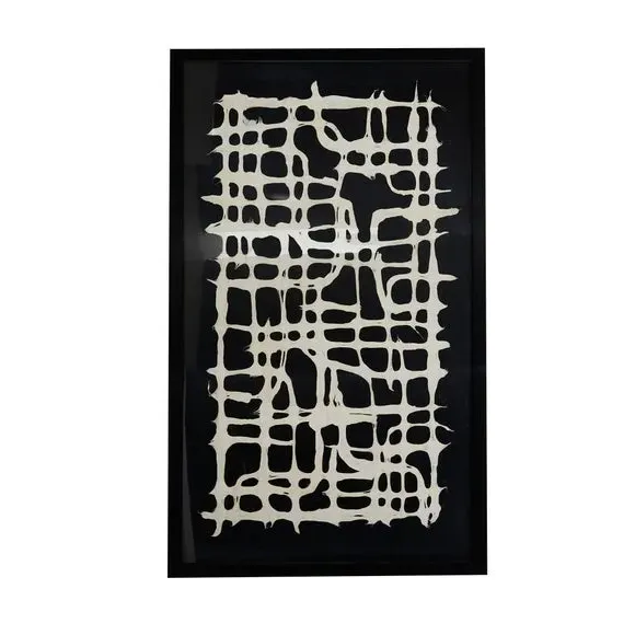 Tribal Cut Out Paper Print - Black, Handmade