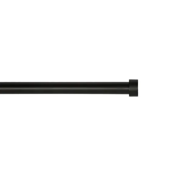 Trinity Curtain Finials - Matt Black, Metal image