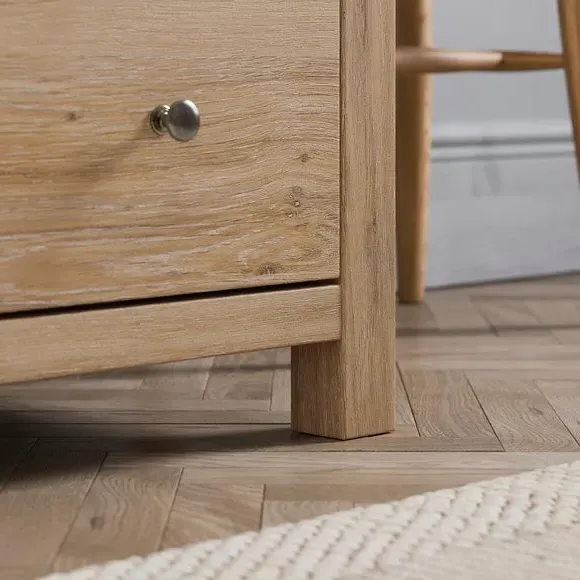 Triple Wardrobe with Drawers - Oak