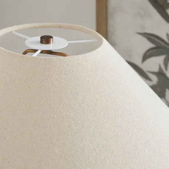 Tripod Floor Lamp Mid Century Style - Gold, Metal