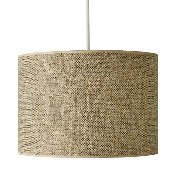Tripod Floor Lamp with Drum Shade - Natural, Wood