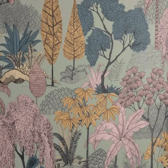 Tropical Island Wallpaper - Sage