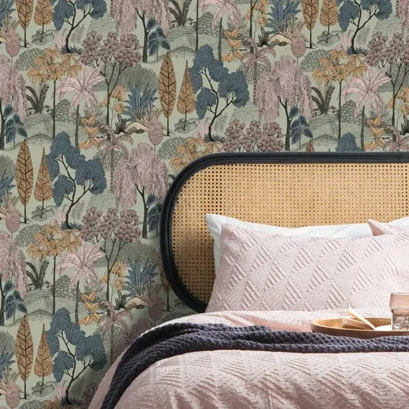 Tropical Island Wallpaper - Sage