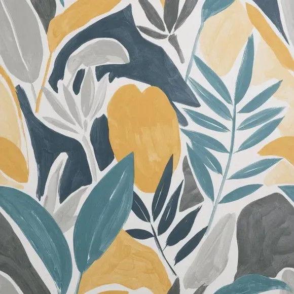 Tropical Leaf Wallpaper - Ochre, Paper