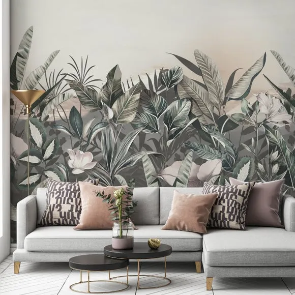 Tropical Wall Mural - Natural, Non-Woven