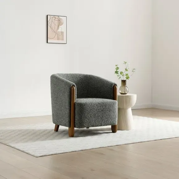 Tub Accent Chair - Green, Chenille image