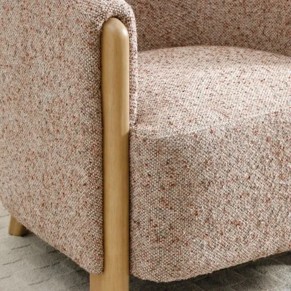 Tub Accent Chair - Natural, Chenille