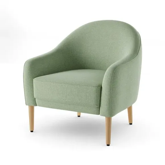 Tub Chair with Flatweave Upholstery - Sage